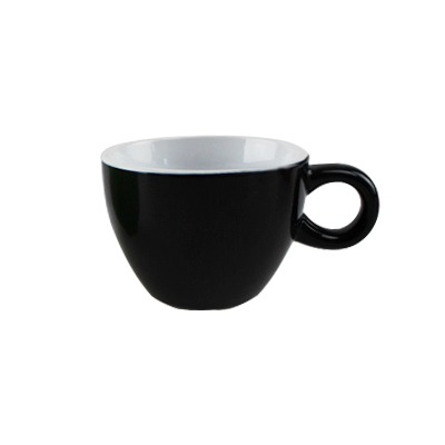 Pure Black Ceramic Coffee Mugs