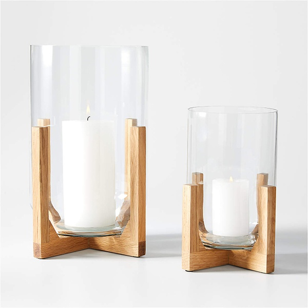 Ethan Allen Glass Candle Holders